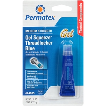 Permatex Medium Strength Threadlocker BLUE Gel P/N: 24005