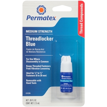 Permatex Medium Strength Threadlocker BLUE P/N: 24206