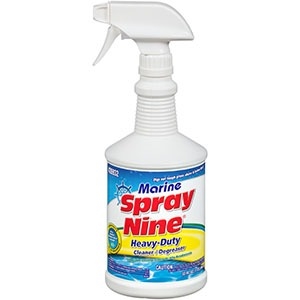 Marine Spray Nine Heavy-Duty Cleaner plus Degreaser plus Disinfectant 32 oz. P/N: 26932