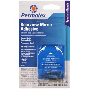 Permatex Professional Strength Rearview Mirror Adhesive 2-part kit P/N: 81844