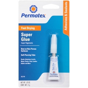 Permatex Super Glue 2 g. P/N: 82190