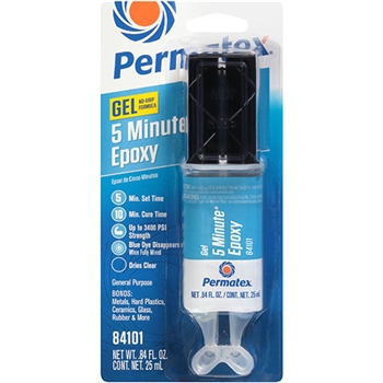 Permatex 5 Minute Gel Epoxy .84 oz. P/N: 84101