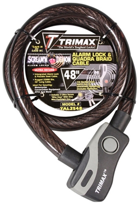 Trimax 4' Alarm Lock and Quadra-Braid Cable
