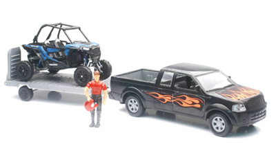 1:18 Polaris RZR XP1000 w/pickup and figurine