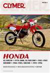 Clymer Manuals - Honda XL/XR250 1978-2000, XL/XR350R 1983-1985