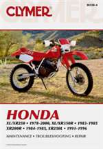 Clymer Manuals - Honda XL/XR250 1978-2000, XL/XR350R 1983-1985