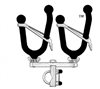 All Rite Pack Rack, Tube Mount - Double