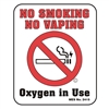 2415 Card Stock No Smoking No Vaping Sign 50/pkg