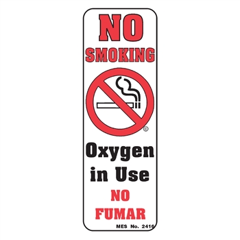 2416 Magnetic "No Smoking" Sign, 10/pkg