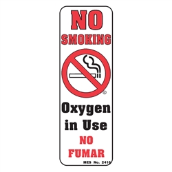 2416 Magnetic "No Smoking" Sign, 10/pkg