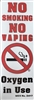 2417 Magnetic "No Smoking No Vaping" Sign, 10/pkg