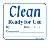2498 "Clean Ready for Use" label, 200/roll