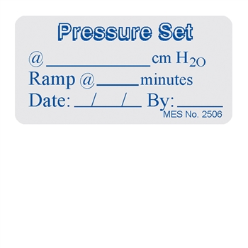 2506 "Pressure Set" label, 150/roll