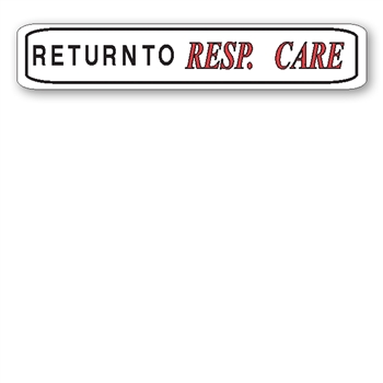 2508 "Return to RESP Care" label, 200/roll