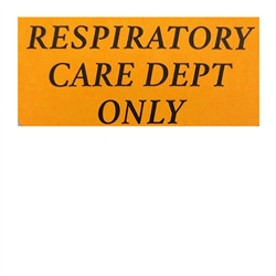 2511 Respiratory Care Dept Only Label 200/roll