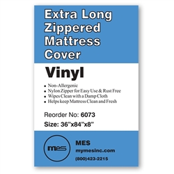 6073 Zippered Extra Long Mattress Cover, 6/box