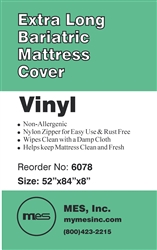 6078 Zippered Extra Long <b>Bariatric</b> Mattress Cover, 6/box