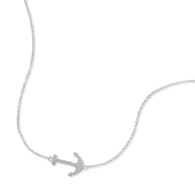 Sideways Anchor Necklace