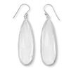 Pear Shape Faceted Quartz Earrings