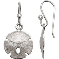 Sterling Silver Sand Dollar Earrings