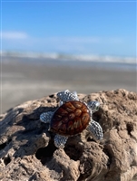 Enamel Sea Turtle Pendant