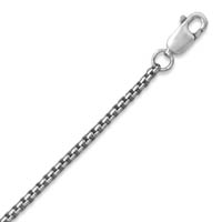 Sterling Silver Rounded Box Chain