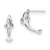 Sterling Silver Dolphin Earrings