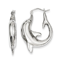Dolphin Hoop Earrings