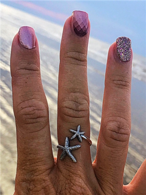 Adjustable Starfish Ring