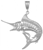 Sterling Silver Marlin Pendant