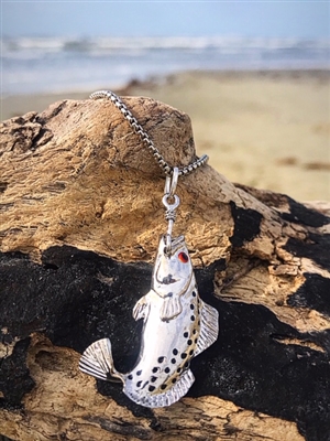 Trout  Hook Pendant