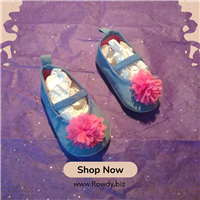 "Pink and Purple Flower" Slippers by Little Treasure