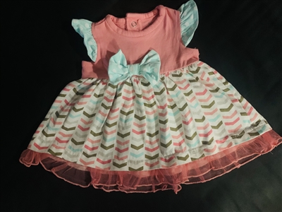 "Pink Pattern" Dress by Baby Essentials