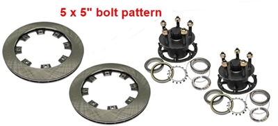 GN 5x5 bolt pattern hub rotor kit