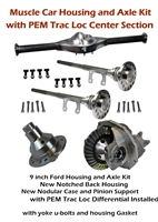 PEM MUSCLE CAR 9 INCH REAR END KIT TRAC LOC COMPLETE WITHOUT BRAKES
