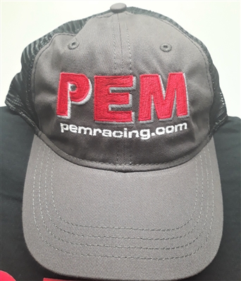 PEM HAT Grey with mesh back