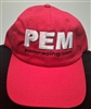 PEM HAT Red with adjustable back