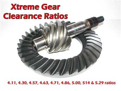 CLEARANCE RATIOS Xtreme Gear 8620 Ultralight Ring & Pinion for 9" Ford