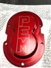 RED anodized 6 bolt Big Bearing Billet Rear Cover