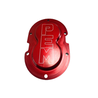 RED anodized 6 bolt Big Bearing Billet Rear Cover