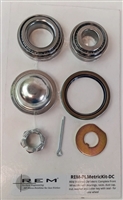 REM ISF Polsihed GM Metric Front Bearing & Race Kit with Dusct Cap & Nut