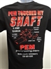 PEM Black PEM TOUCHED MY SHAFT T Shirt