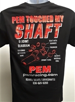 PEM Black PEM TOUCHED MY SHAFT T Shirt