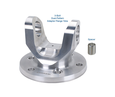 Sonnax 1350 3-Bolt Dual-Pattern Adapter Flange Yoke