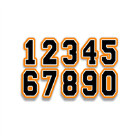 BYH 0-9 Helmet Number Sheet