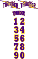 Capital Thunder Helmet Decal Combo