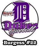 DHS Dukes Baseball Custom Baseball Decals | Stickers for your Car Window