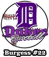 DHS Dukes Custom Baseball Car Window Decals 1