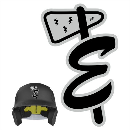 Elmbrook Braves Baseball Helmet Decals