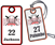 Glen Ellyn Rebels Baseball Bag Tag